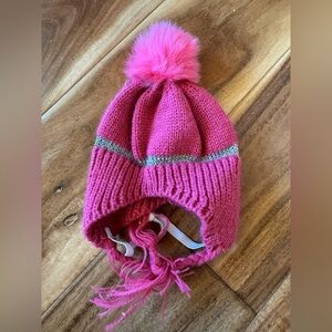 Good2Go Pink Knit Dog Hat with Pom Pom